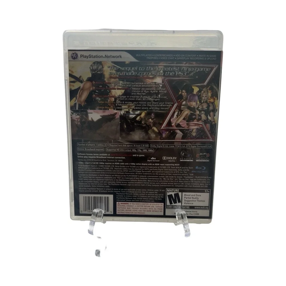Ninja Gaiden Sigma 2 Sony PlayStation 3 PS3‎ Game CIB Tested